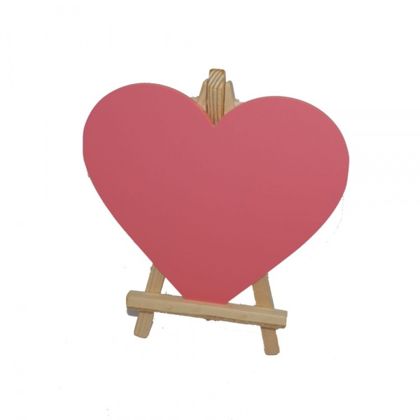 Mini Easel With Heart Chalkboard